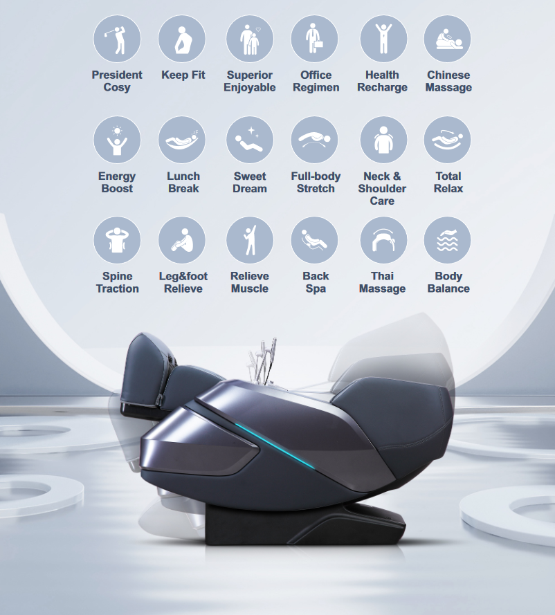 Automatické programy masážne kreslo Irest Premier 4D dual systém showroom Damico Trnava